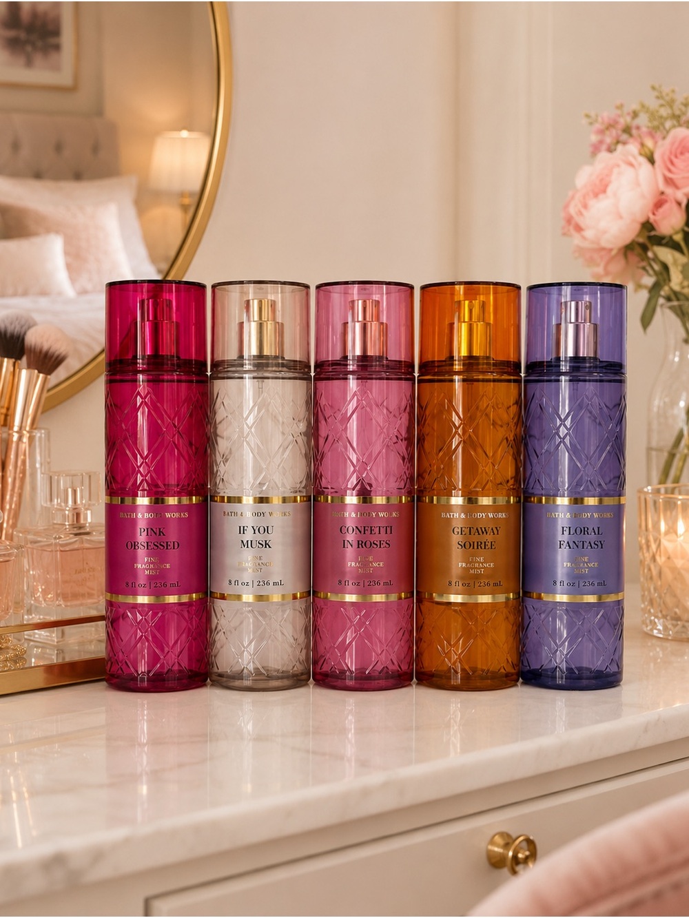 5 Bath and Body Works Luxury Collection Fragrance Mist NEW